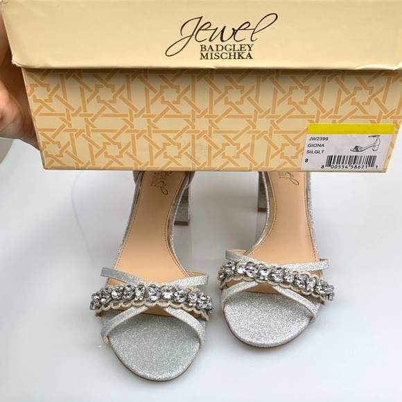 NIB Badgley Mischka Giona Evening Sandal Size 8 Evening Open toe - Picture 13 of 16